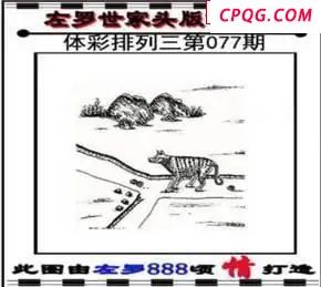 体彩P32025年077期 左罗世家玄机图