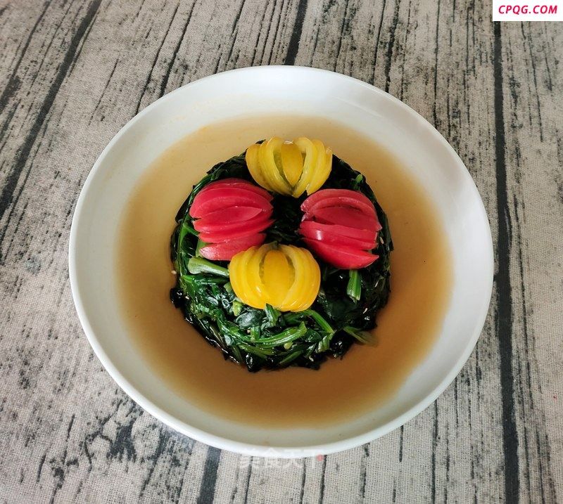 菠菜墩的做法