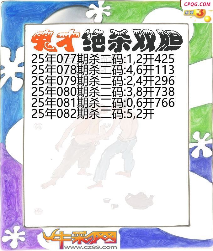鬼才绝杀双胆082期体彩P3图谜