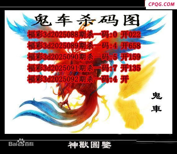 鬼车杀码2025092期3d图谜（原创）