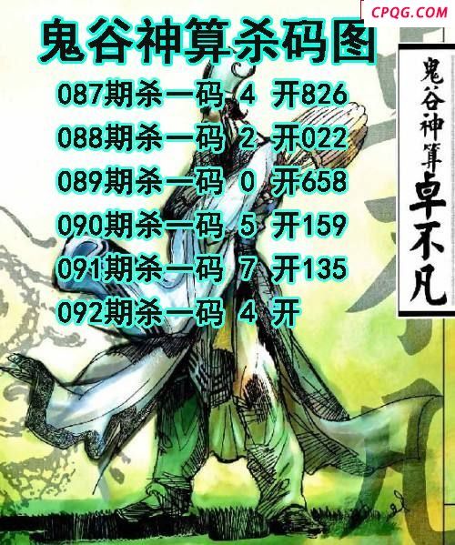鬼谷神算2025092期3d图谜（原创）