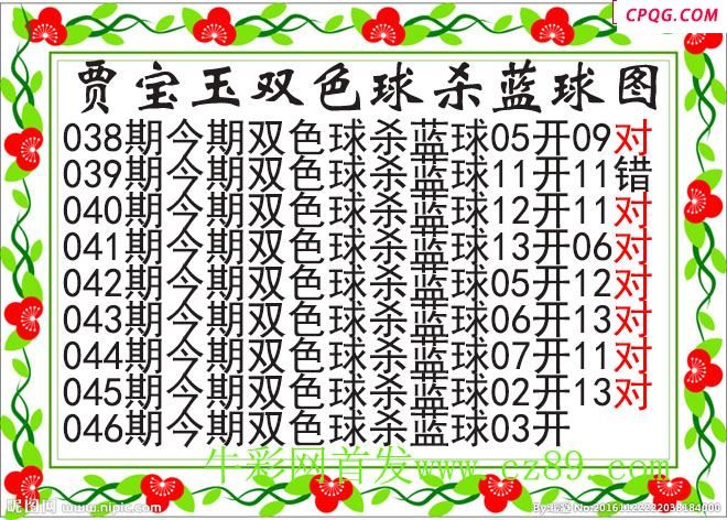 贾宝玉杀蓝号046期双色球图谜