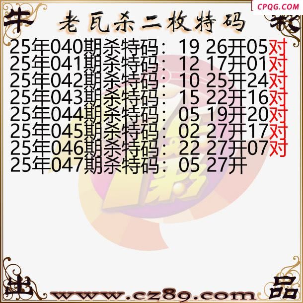 七乐彩2025047期老瓦杀特码图谜