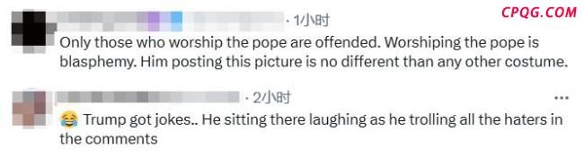 特朗普把自己P成了教皇 引发网友争议