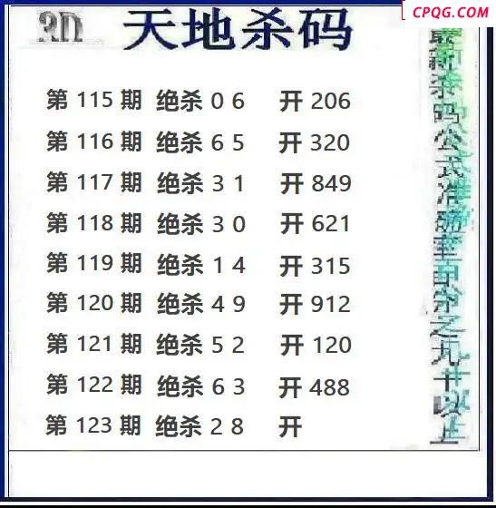 天地绝杀2025123期3d图谜
