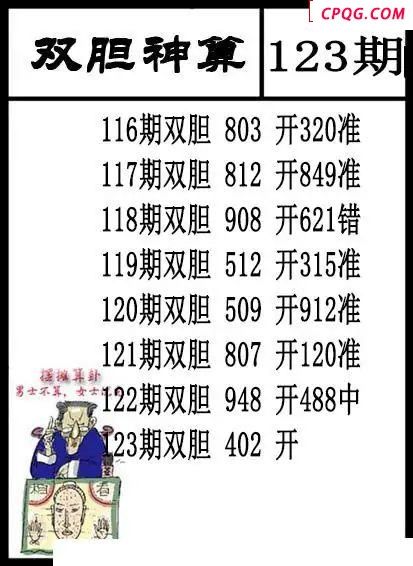 双胆神算2025123期3d图谜