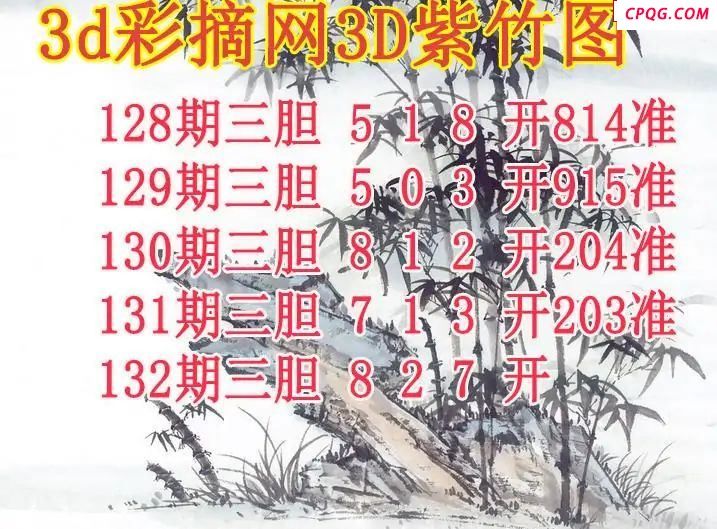 紫竹三胆2025132期3d图谜