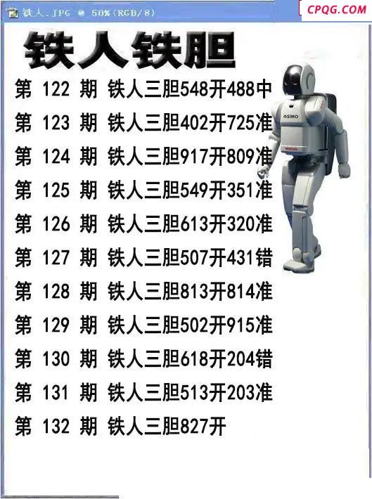 铁人铁胆2025132期3d图谜
