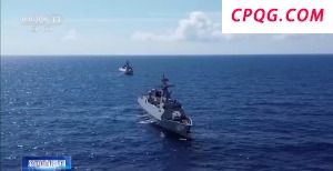 南海某海域 我海军护卫舰编队开展比武考核