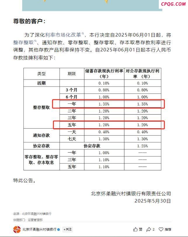 多家银行5年期定存利率跌破1.3% “存5年不如存1年”现象频现
