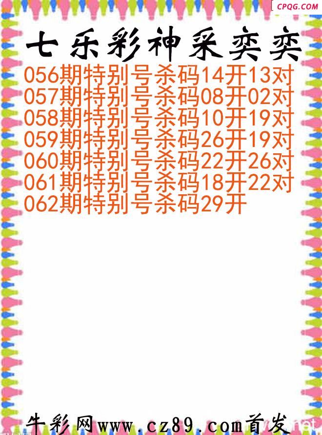 七乐彩2025062期神采奕奕图谜