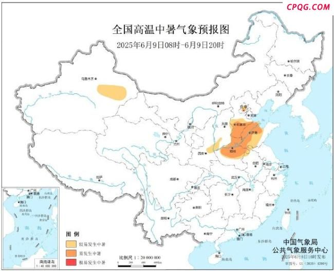 全国高温中暑气象预报发布