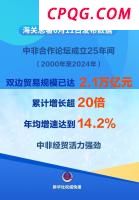 今年来中非贸易规模已超2万亿元 合作再创新高