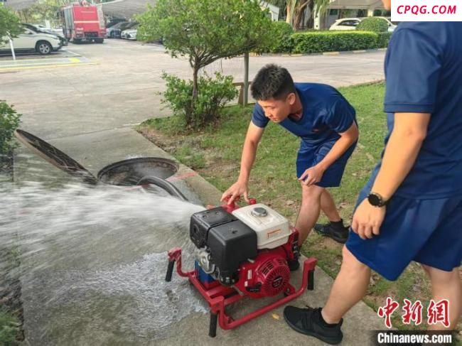 海南消防前置抗击台风“蝴蝶”