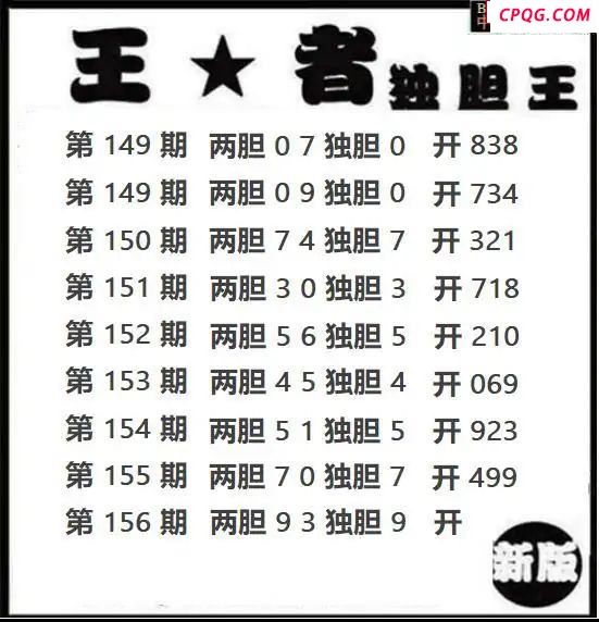 王者独胆2025156期3d图谜
