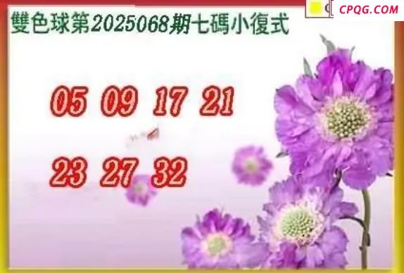 天吉鸟语断蓝25年068期双色球系列图
