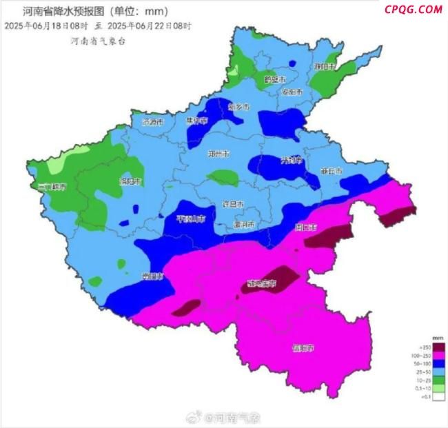 河南明起4天暴雨+雷暴大风 强降水引发多地预警