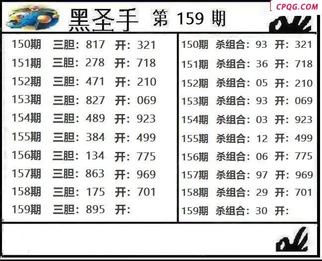 黑sheng手2025159期3d图谜