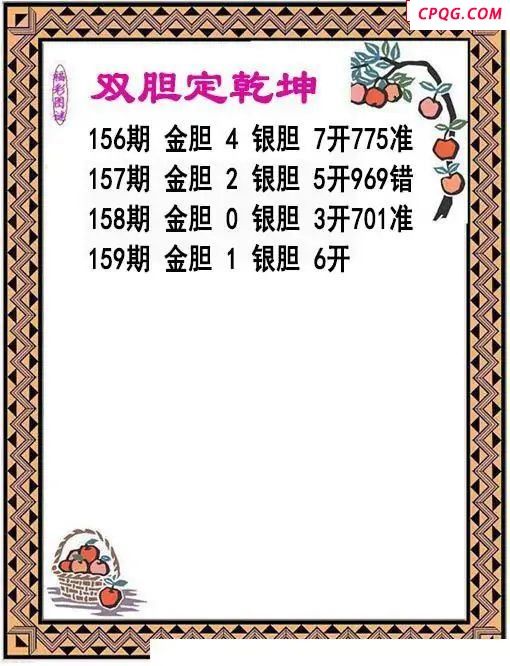 双胆乾坤2025159期3d图谜
