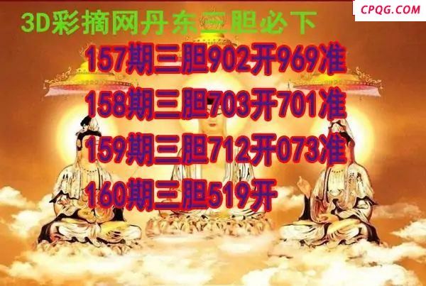 丹东三胆2025160期3d图谜