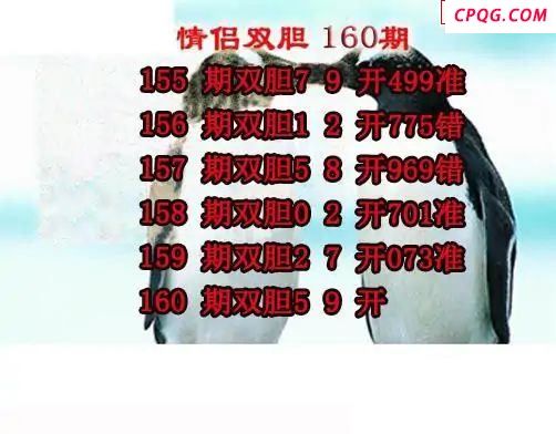 情侣双胆2025160期3d图谜