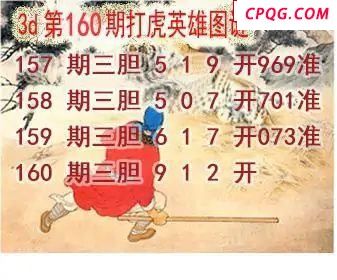 打虎英雄图2025160期3d图谜
