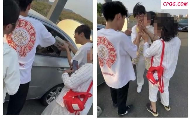女童被困车内三少年破窗救人 高温下的生命救援