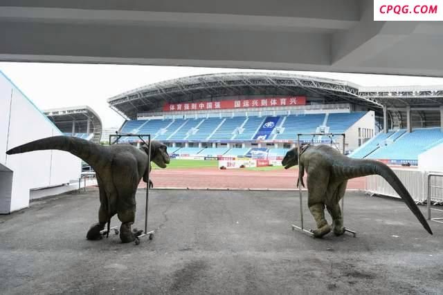 “苏超”联赛：常州VS南京 恐龙大军助威