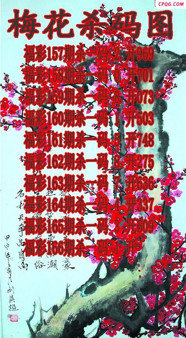 梅花杀码2025166期3d图谜（原创）