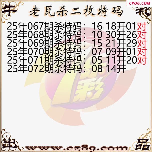 七乐彩2025072期老瓦杀特码图谜