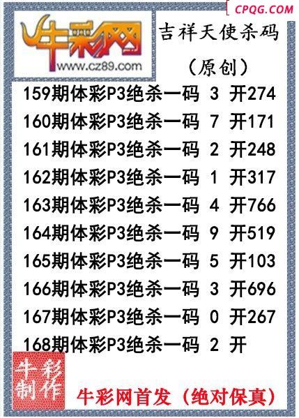 吉祥天使杀码168期P3图谜（原创）