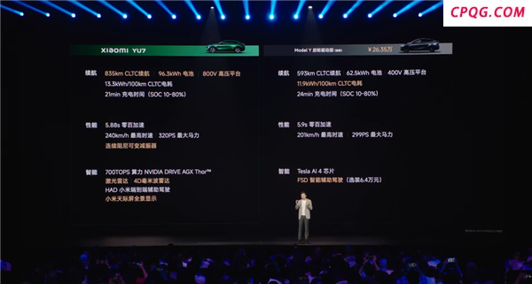 YU7对特斯拉Model Y 性价比之战