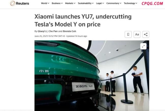 小米YU7赛道圈速超Model Y 挑战特斯拉引发全球关注