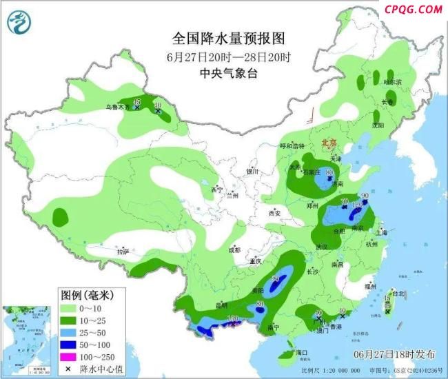 未来两周北方和西南地区多降雨 伴有强对流天气