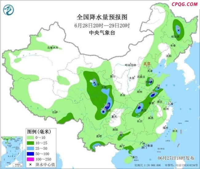 未来两周北方和西南地区多降雨 伴有强对流天气