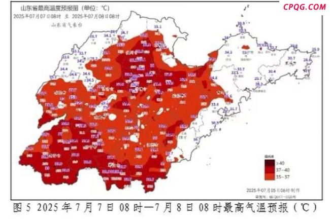 全国最热前十多数席位被山东霸占 高温创纪录