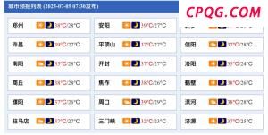 部分地区超40℃ 河南省106条高温预警信号生效中