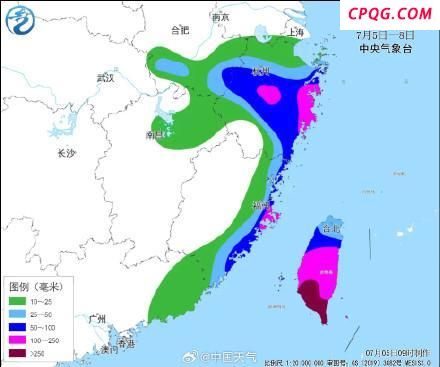 台风丹娜丝将横扫浙闽台 风雨影响不确定性存
