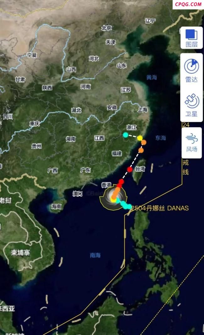台风丹娜丝到哪儿了 路径突变或将登陆闽浙