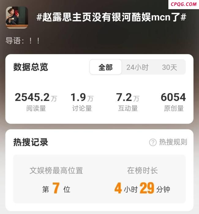 银河酷娱否认赵露思解约