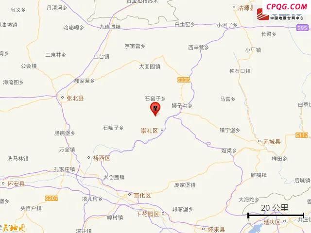 河北张家口崇礼区发生3.4级地震