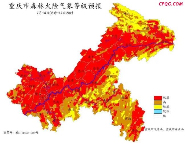 最高43°C 重庆发高温灾害III级预警 多区县面临极高风险