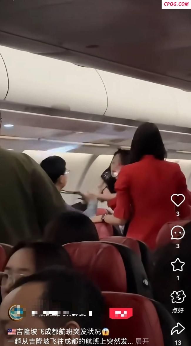 俩旅客在飞机上大打出手 公安处置 因聊天声音引发争执