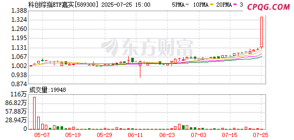 AI热潮再起！科创综指ETF嘉实尾盘涨停 什么情况？