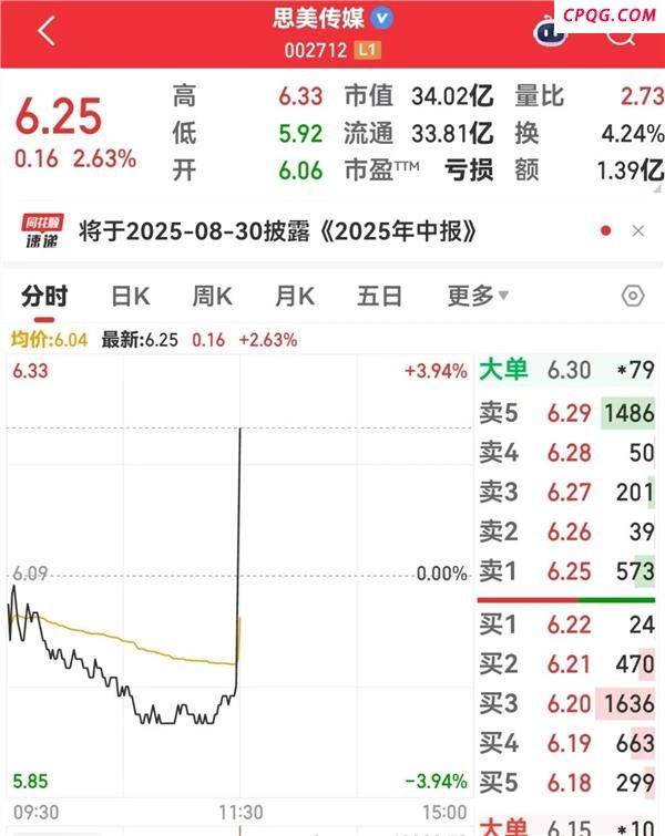 002712，突然拉升！半年报业绩亮点抢先看，这6股绩优+低PE+上涨空间大