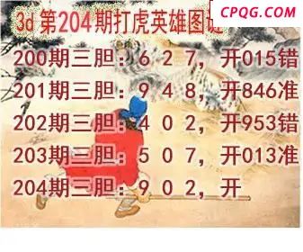 打虎英雄图2025204期3d图谜