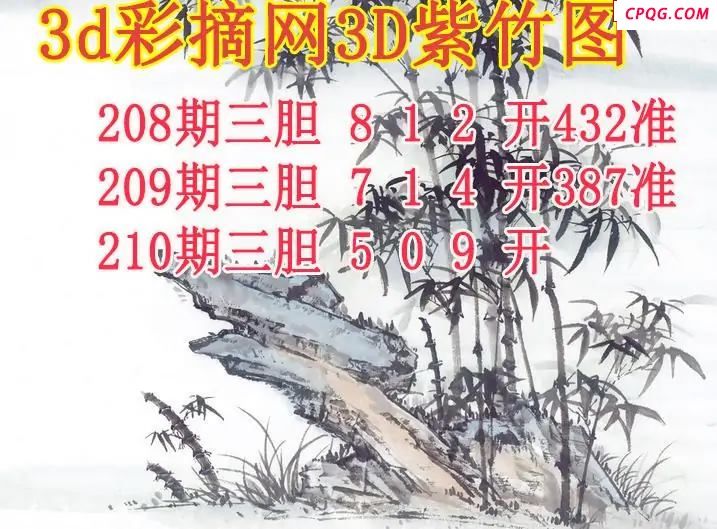 紫竹三胆2025210期3d图谜