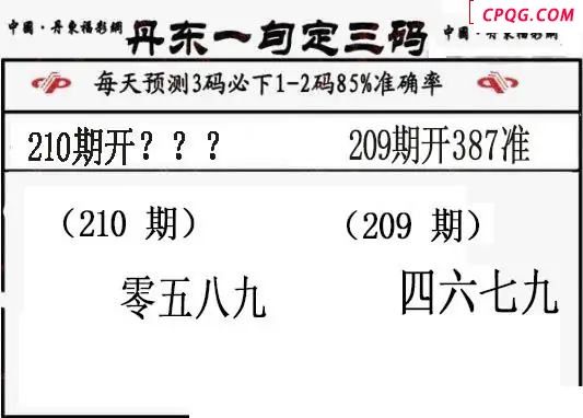 丹东一句定三码2025210期3d图谜（特准版）