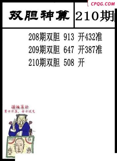 双胆神算2025210期3d图谜