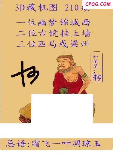 正版藏机25年210期3D图谜